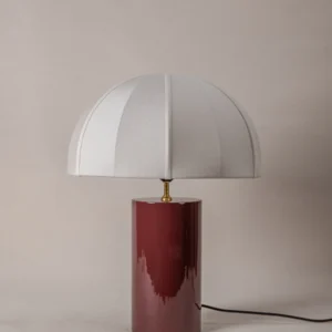 Oi Soi Oi x Tigmi Table Lamp - Bordeaux / Raw Silk